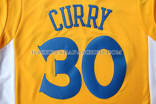 Maillot Manche Courte Golden State Warriors Curry Jaune